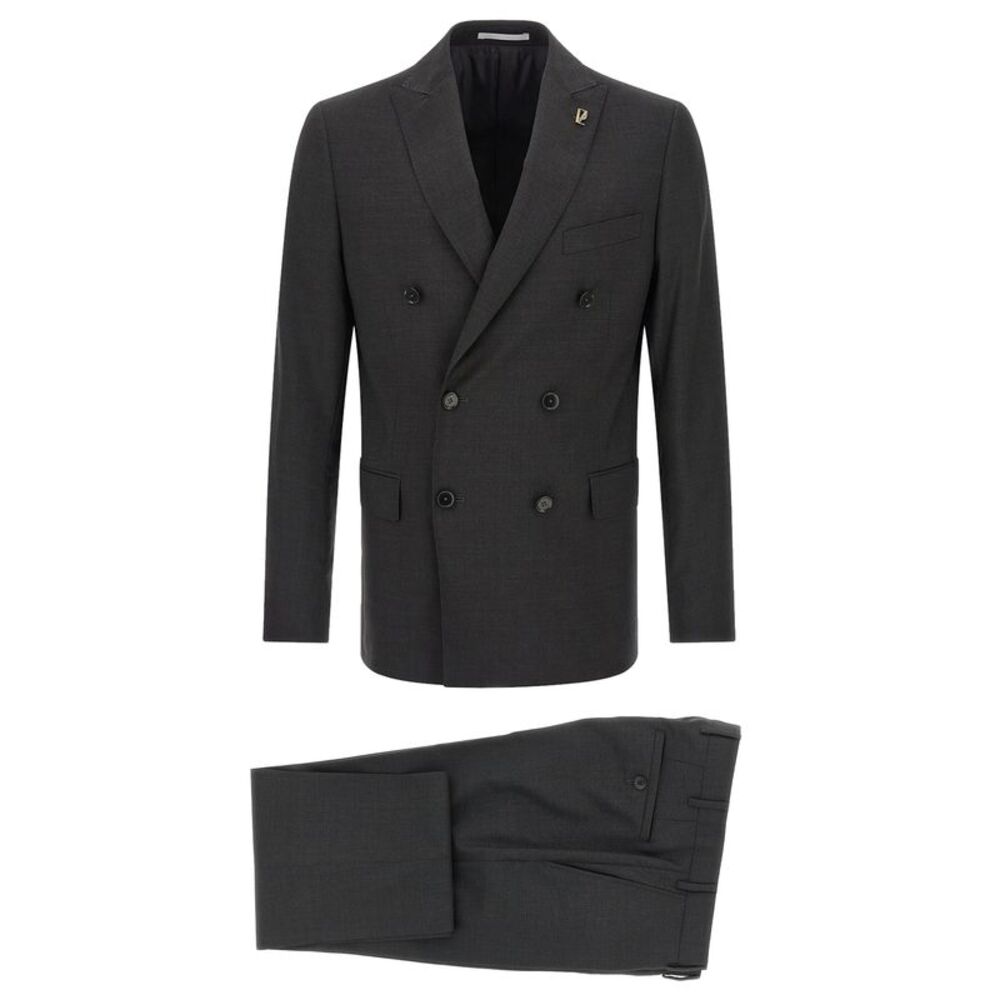 Pal Zileri Gray Viscose Two-Piece Men's Suit